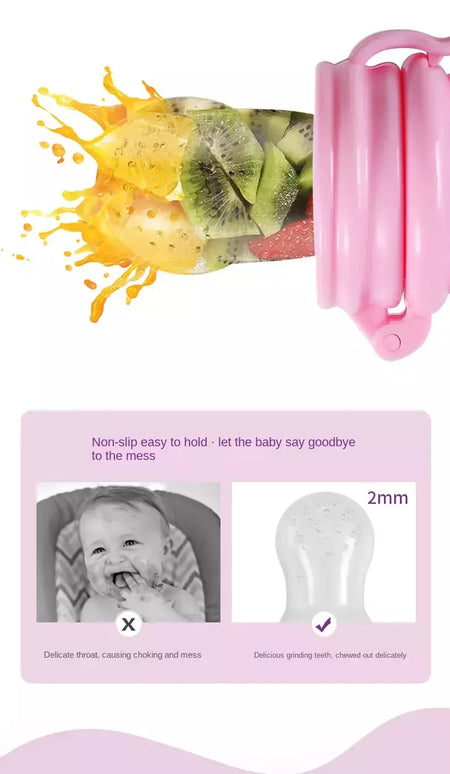 Chupeta alimentador de frutas infantis Brinquedos de dentição Alimentador de alimentos frescos Mamilo de frutas Bolsas de silicone para crianças pequenas, crianças, menino, menina