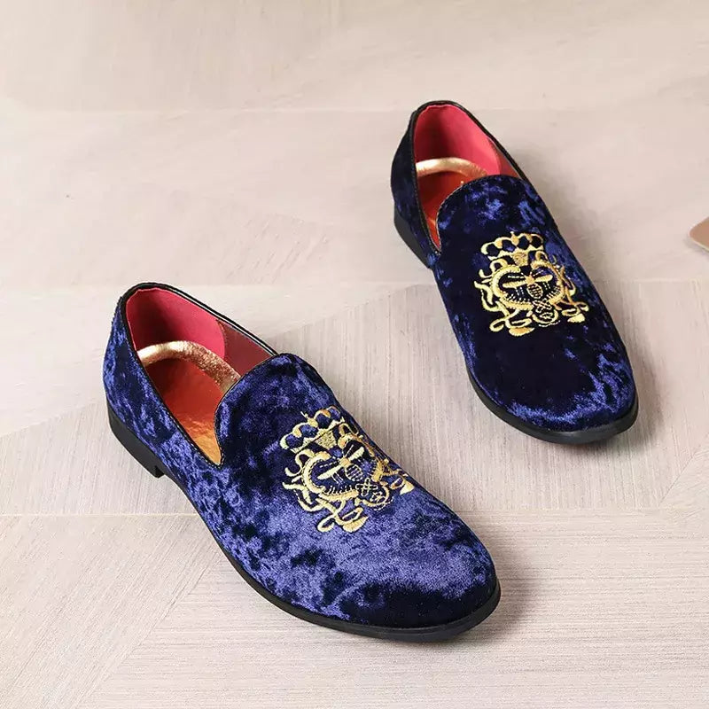 Sapatos de couro de camurça para homens, sapatos de casamento, sapatos baixos Oxford, mocassins bordados, tamanho grande, alta qualidade, designer, luxo, festa