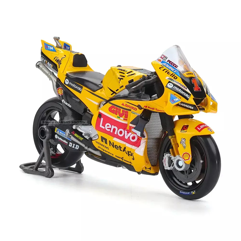 Maisto 1:18 NOVA Equipe Ducati Lenovo 2023 # 1 Bagnaia Champion Moto GP Racing fundição liga modelo de motocicleta coleção presente brinquedo