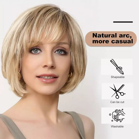 Marrom loira mista ombre cabelo humano perucas dianteiras do laço curto ondulado bob cabelo glolden loira remy peruca de cabelo humano para branco feminino diariamente