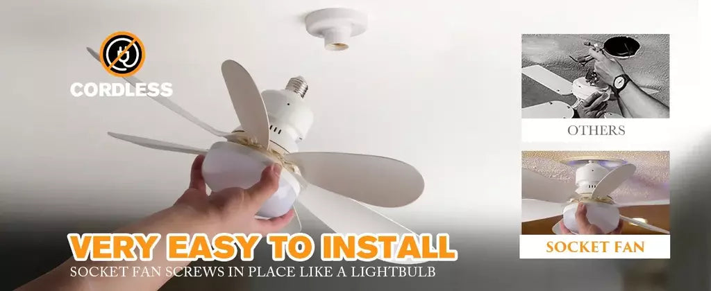 Ventilador de teto LED 40W E27 com controle remoto para escurecimento, adequado para sala de estar, estudo, uso doméstico, 85-265V