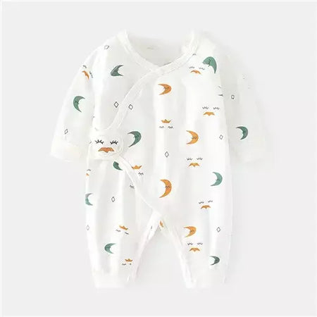 Algodão bebê recém-nascido menina menino macacão impressão infantil macacão casual roupas recém-nascidos para meninas meninos primavera outono roupas novo 0-6m