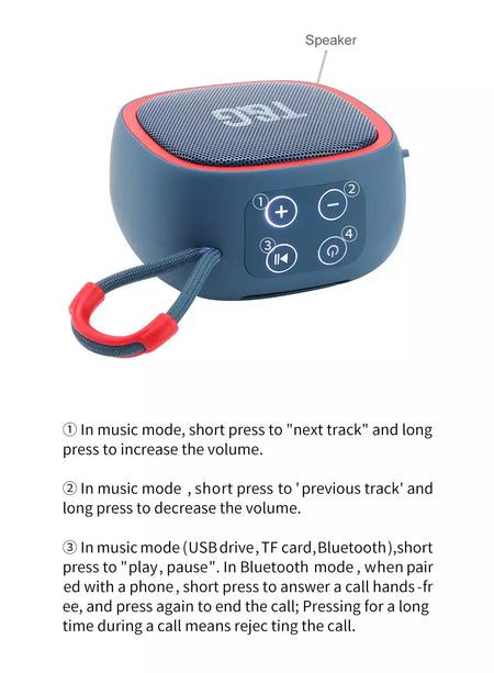 Alto-falante bluetooth tg659 mini alto-falantes portáteis sem fio poderosos tws bt 5.3 caixa de som alto-falante de alta fidelidade suporta cartão tf rádio