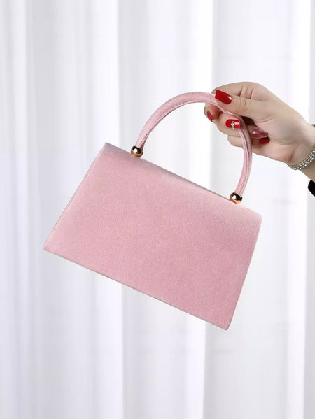Espumante Velvet Evening Clutch Bag, Glitter Bling, brilhante, glamouroso, requintado, elegante, elegante, 1Pc