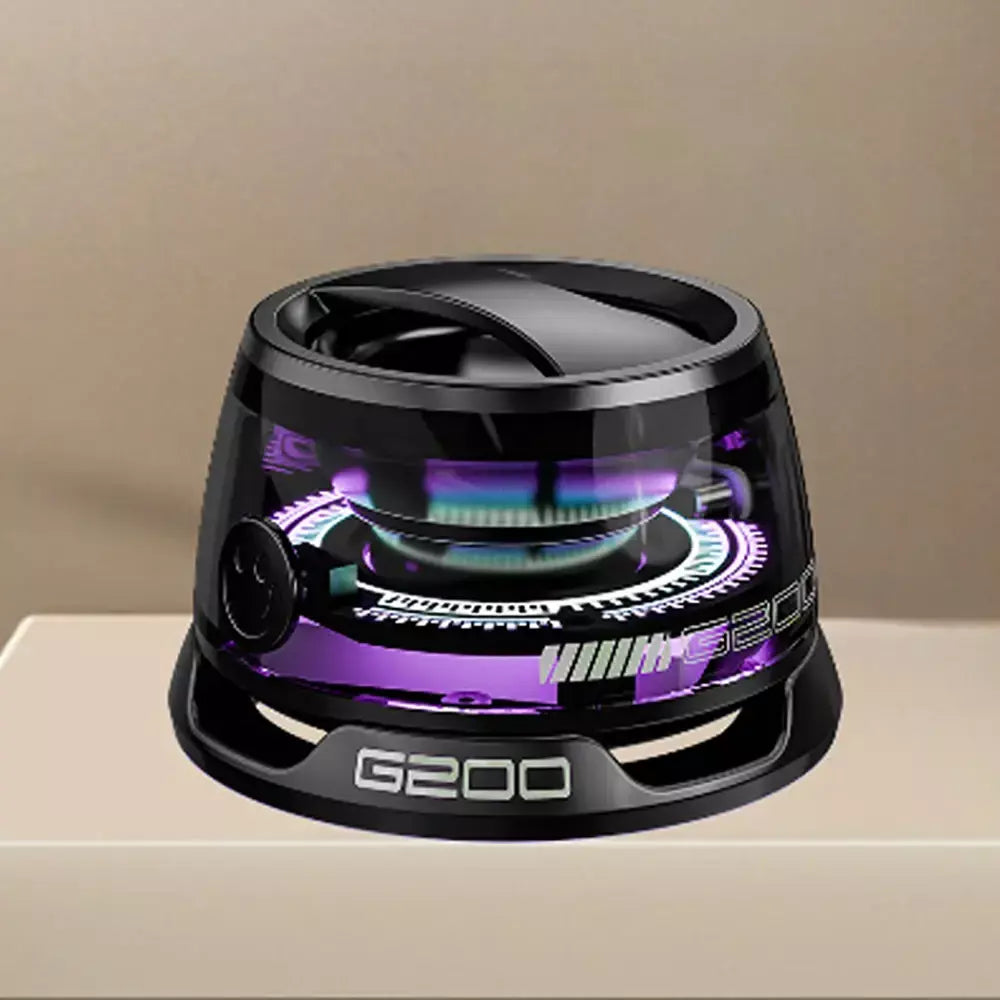 1 pçs portátil bluetooth alto-falante g200 rgb iluminação alto-falante magnético bt5.3 mini caixa de som 7 horas reprodução suporte do telefone
