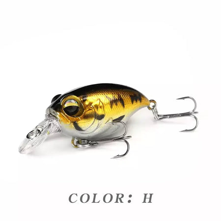 38mm 8g topwater mini crankbait isca de pesca flutuante wobbler isca dura artificial para pique walleye baixo plástico swimbait enfrentar