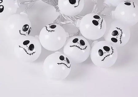 2025 decoração do dia das bruxas luzes da corda fantasma led espectro assustador luzes de fadas fantasmas bateria operado festa decoração interior 830