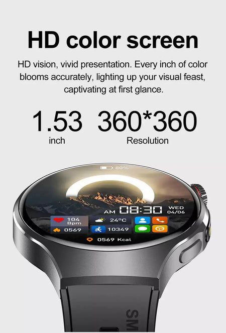 Novo relógio inteligente masculino tela de toque completa bússola bluetooth chamada lanterna esportes atividade fitness freqüência cardíaca à prova dwaterproof água smartwatch