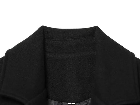 Tidalyf 2025 casaco longo feminino de mistura de lã, gola virada para baixo, cintura com cinto, manga comprida, comprimento da panturrilha, jaqueta com bolsos para o outono