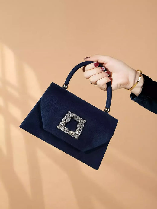 Espumante Velvet Evening Clutch Bag, Glitter Bling, brilhante, glamouroso, requintado, elegante, elegante, 1Pc