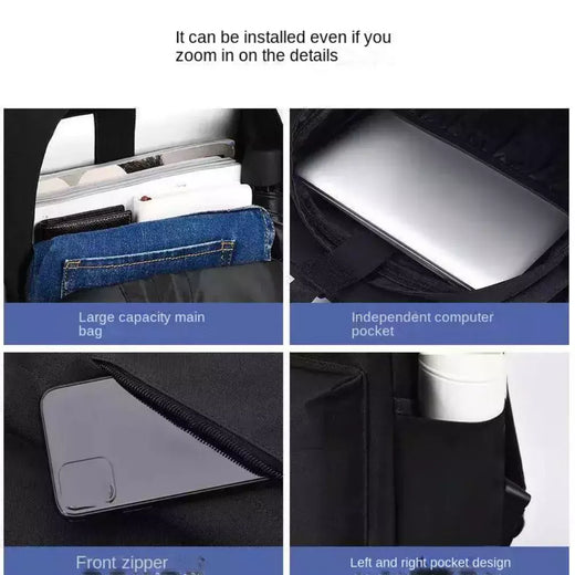 Mochila minimalista lavável unissex, grande capacidade, versátil, escola, estudante, computador, viagem, moda