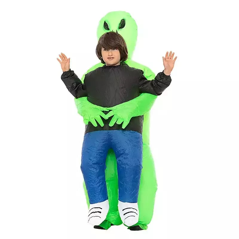 Adulto alienígena inflável traje crianças festa cosplay traje engraçado terno anime fantasia vestido de halloween para mulher