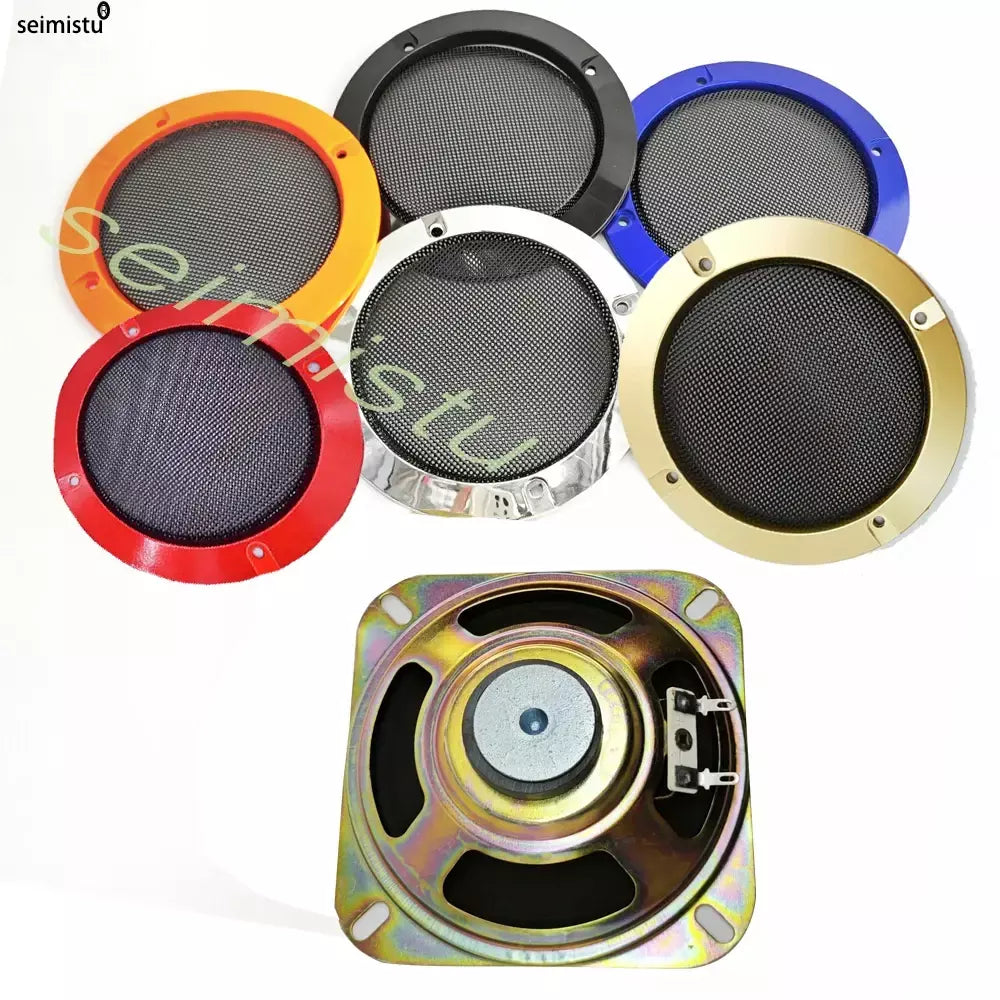 Grade de alto-falante arcade 4 tamanhos 12cm, rede de cobertura cromada, faça você mesmo, áudio e vídeo, jogos de arcade, gabinete, peças de pinball, máquina de venda automática
