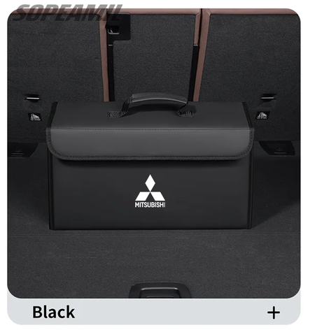 Caixa organizadora de porta-malas de carro, caixa traseira, armazenamento de arrumação, para mitsubishi outlander pajero asx colt lancer l200 triton ralliart