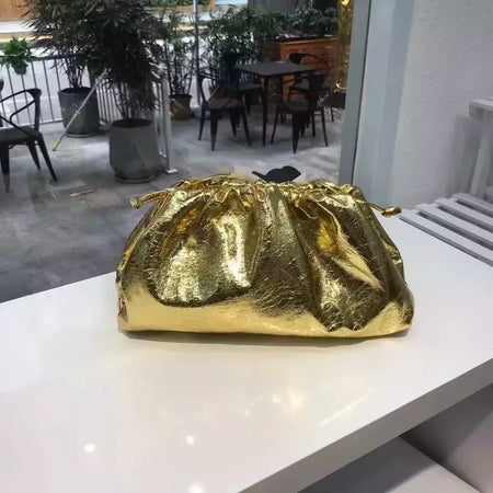Saco de Nuvem de Couro Genuíno para Mulheres, Couro Macio, Ombro Crossbody Bags, Alta Qualidade, Embreagens Femininas Noite, Senhoras, 2023
