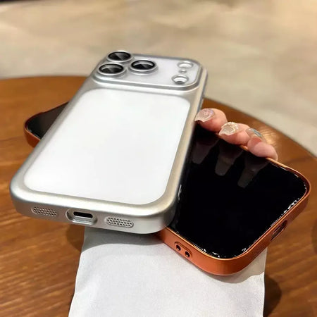 Mais recente laranja ultra fino fosco caso de telefone para iphone 17 pro max 17pro 17 com lente filme proteção à prova de choque duro pc capa