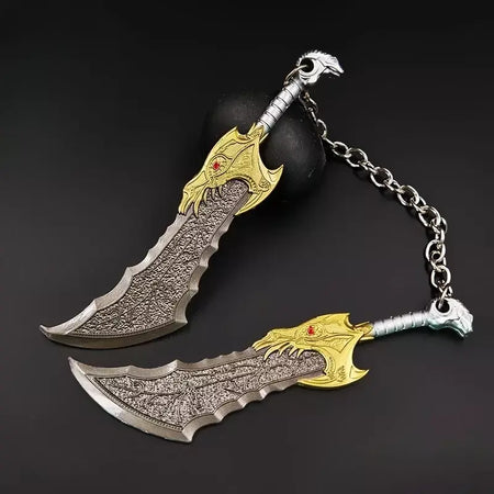 13 cm god of wars 5 jogo periféricos lâminas do caos metal artesanato arma modelo colecionável ornamentos criativo presentes de aniversário brinquedo
