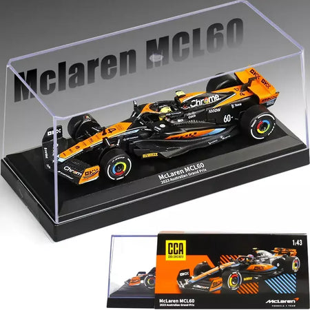 1:43 MCL60 2023 4 # Lando Norris P2 British GP Mclaren F1 #81 Oscar Piastri Diecast coleção de modelos de liga de amor clássico Hobby