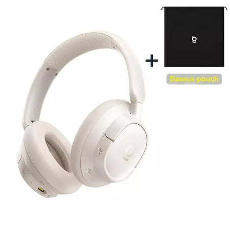 Baseus EH10 NC ANC Fones de ouvido sem fio 45dB Fones de ouvido híbridos adaptativos com cancelamento de ruído Hi-Res LDAC Fone de ouvido Bluetooth 6.0 80 horas