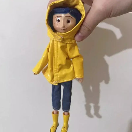 Disney coraline & the secret door filme figura de ação rotação conjunta modelo desktop ornamentos brinquedo crianças presente aniversário