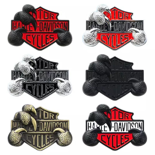 Harley eagle garra metal logotipo decorativo motocicleta personalizado modificado adesivo de carro 3d estéreo adesivo de carro crachá acessórios