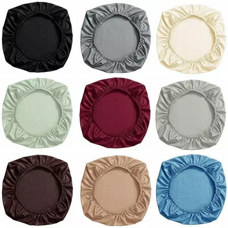 Capa de assento de cadeira de couro pu elástica 38-52cm para casa escritório hotel cadeira capa de assento protetor de assento de jantar slipcover