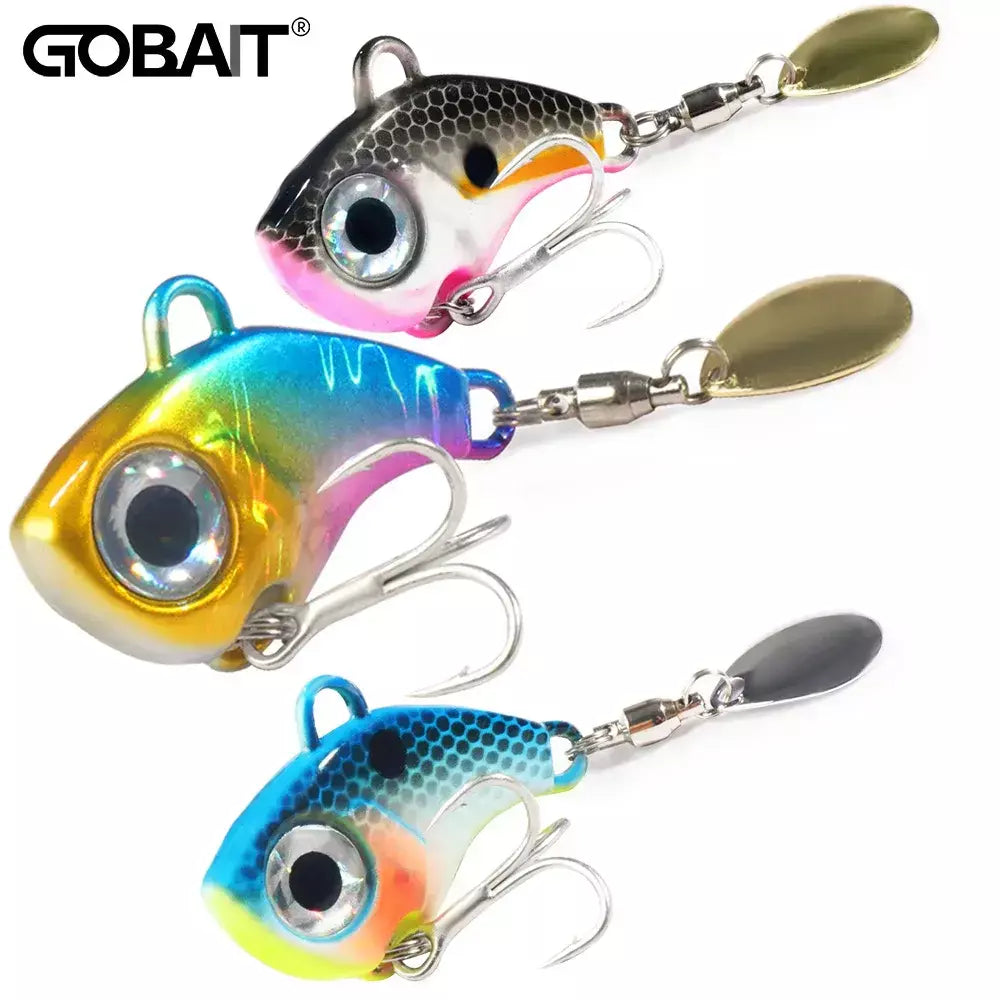 Spinner isca vib colher de metal gabarito pesca vibração 10g 20g 30g artificial duro isca lantejoulas pesca oscilação rotativa isca giratória