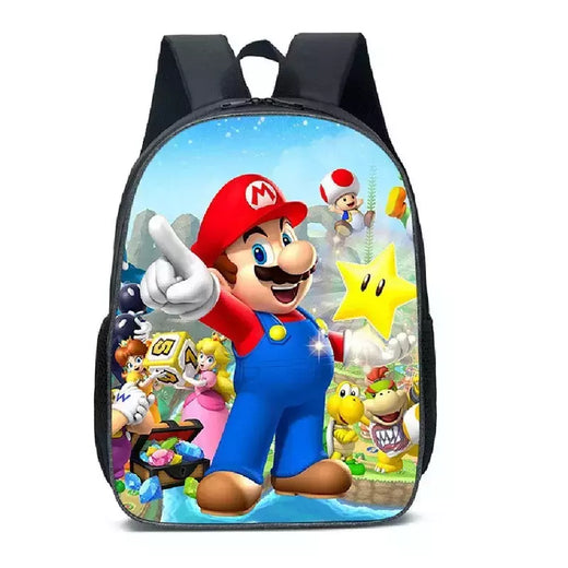 Mochila Mario Cartoon Anime, Super Mario Schoolbag, Mochila Mochila para crianças, Bolsas meninas