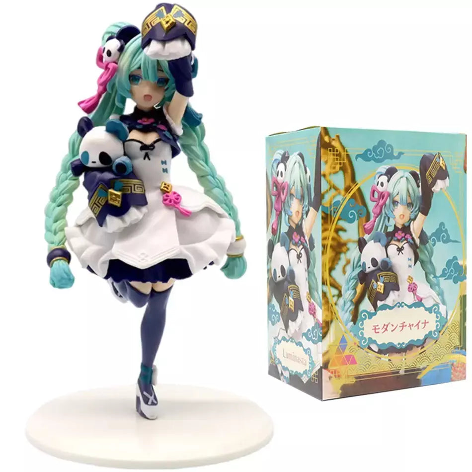 20cm anime hatsune miku x cinnamoroll figura anime periférico modelos colecionáveis decorações decorativas crianças presente kawaii