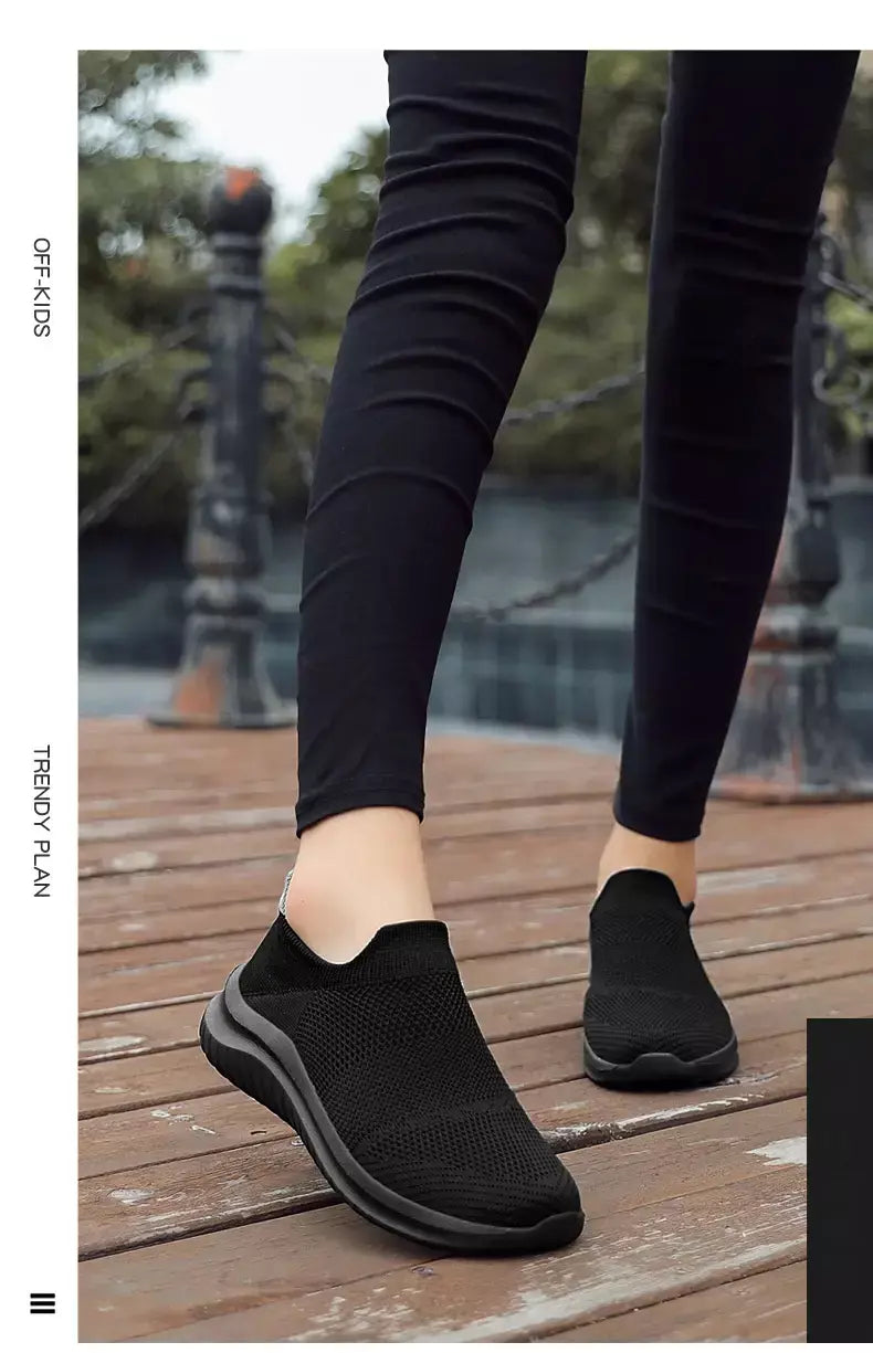 Sapatos masculinos tênis de malha respirável deslizamento em tênis de corrida ao ar livre antiderrapante casal jogging treinamento caminhadas sapatos esportivos