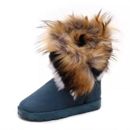 Bota de camurça plataforma feminina, bota casual, botas de neve de algodão luxuoso, nova moda, tendência, inverno