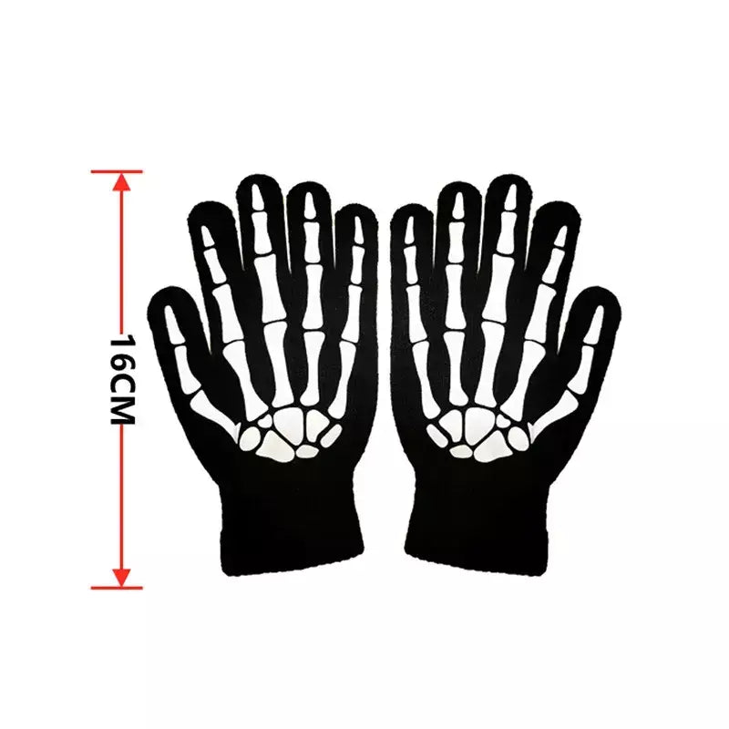 Fantasia assustadora de Halloween Grim Reaper para meninos fantasia infantil com olhos vermelhos brilhantes com luvas máscara