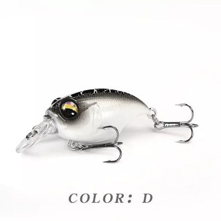 38mm 8g topwater mini crankbait isca de pesca flutuante wobbler isca dura artificial para pique walleye baixo plástico swimbait enfrentar