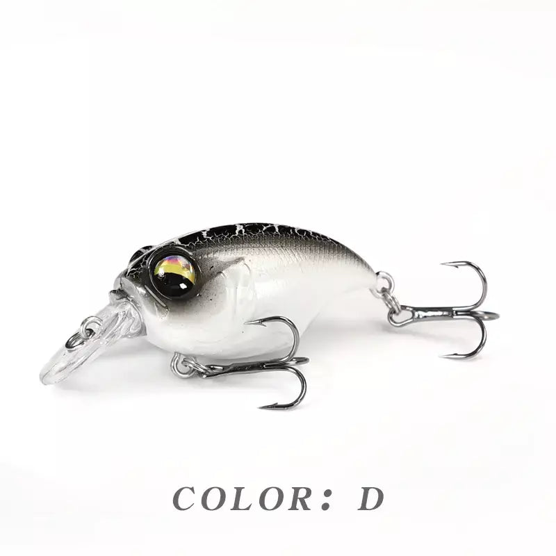 38mm 8g topwater mini crankbait isca de pesca flutuante wobbler isca dura artificial para pique walleye baixo plástico swimbait enfrentar