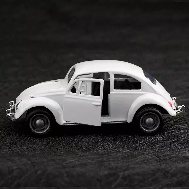 (Ensacado) 1:8 besouro clássico fofo, modelo de carro de liga, veículo simulado, carro de liga infantil, modelo de brinquedo de menino, enfeites de carro