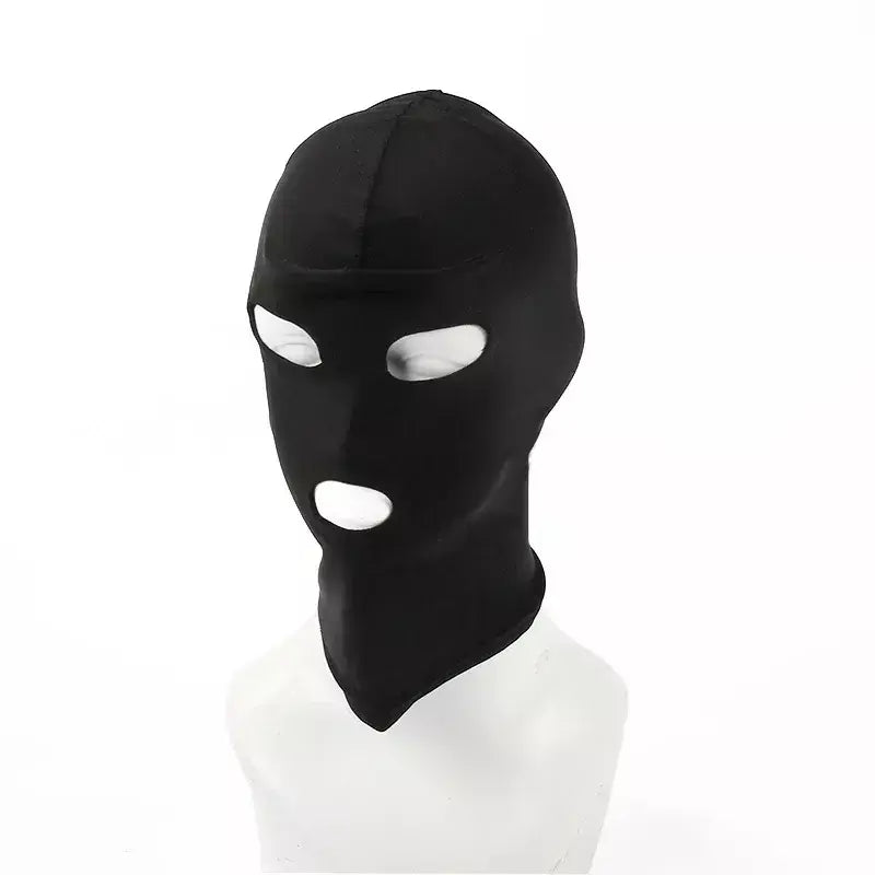 Balaclava elástica unissex padrão sem costura capuzes fetiche para halloween cosplay festa chapéu tático máscara facial jogos