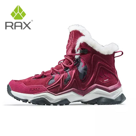 Rax à prova dwaterproof água caminhadas sapatos homens inverno ao ar livre tênis para homens botas de neve de pelúcia montanha botas de neve turismo ao ar livre sapato de corrida