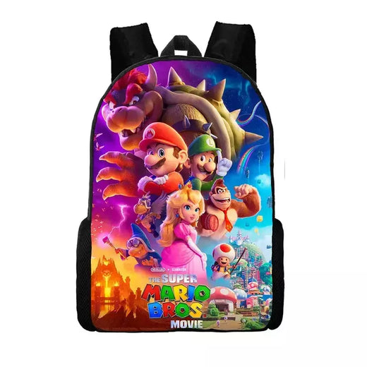Mochila Mario Cartoon Anime, Super Mario Schoolbag, Mochila Mochila para crianças, Bolsas meninas