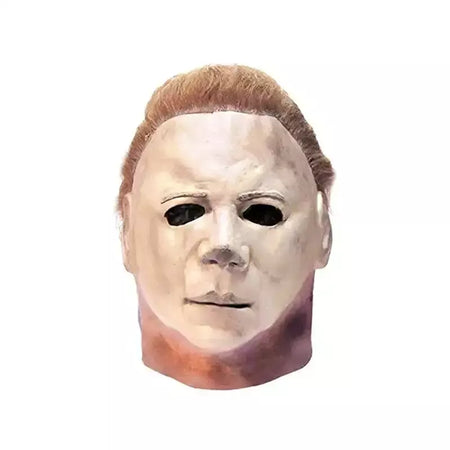 Máscara de látex masculina Michael Myers, rosto cheio, rímel, Rave Cosplay, filmes, brinquedos complicados, terror, fantasias extravagantes, máscara de terror