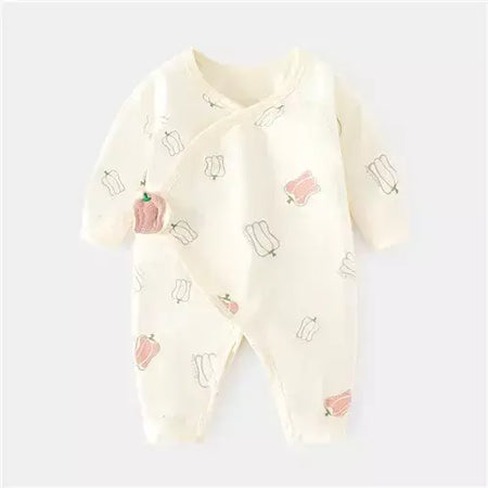 Algodão bebê recém-nascido menina menino macacão impressão infantil macacão casual roupas recém-nascidos para meninas meninos primavera outono roupas novo 0-6m