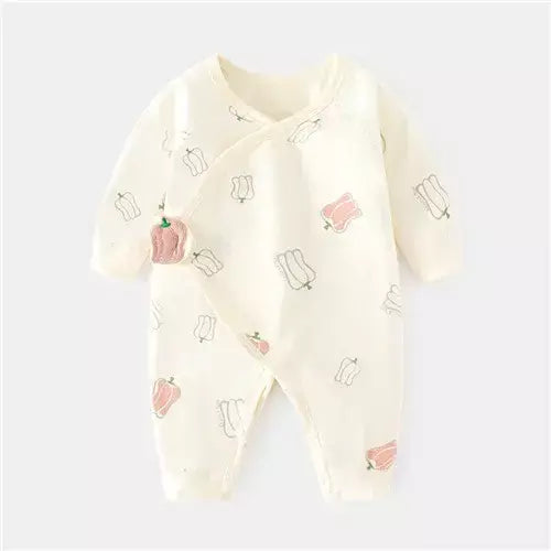 Algodão bebê recém-nascido menina menino macacão impressão infantil macacão casual roupas recém-nascidos para meninas meninos primavera outono roupas novo 0-6m