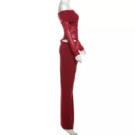 Oco sexy vestido longo feminino um ombro malha transparente festa noite vestido de malha verão moda cor sólida maxi vestidos