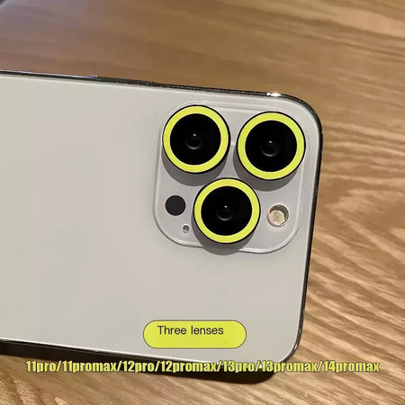 Película protetora de câmera de cerâmica luminosa, 2-3 peças para iphone 16 12 13 14 15 pro max 15 plus 13 12 mini anel de lente tampa brilhante de vidro