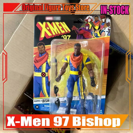Original x-men anime figura x-men 97 bispo ação estatueta coleção 1/12 retro pendurado cartão modelos brinquedos crianças presentes