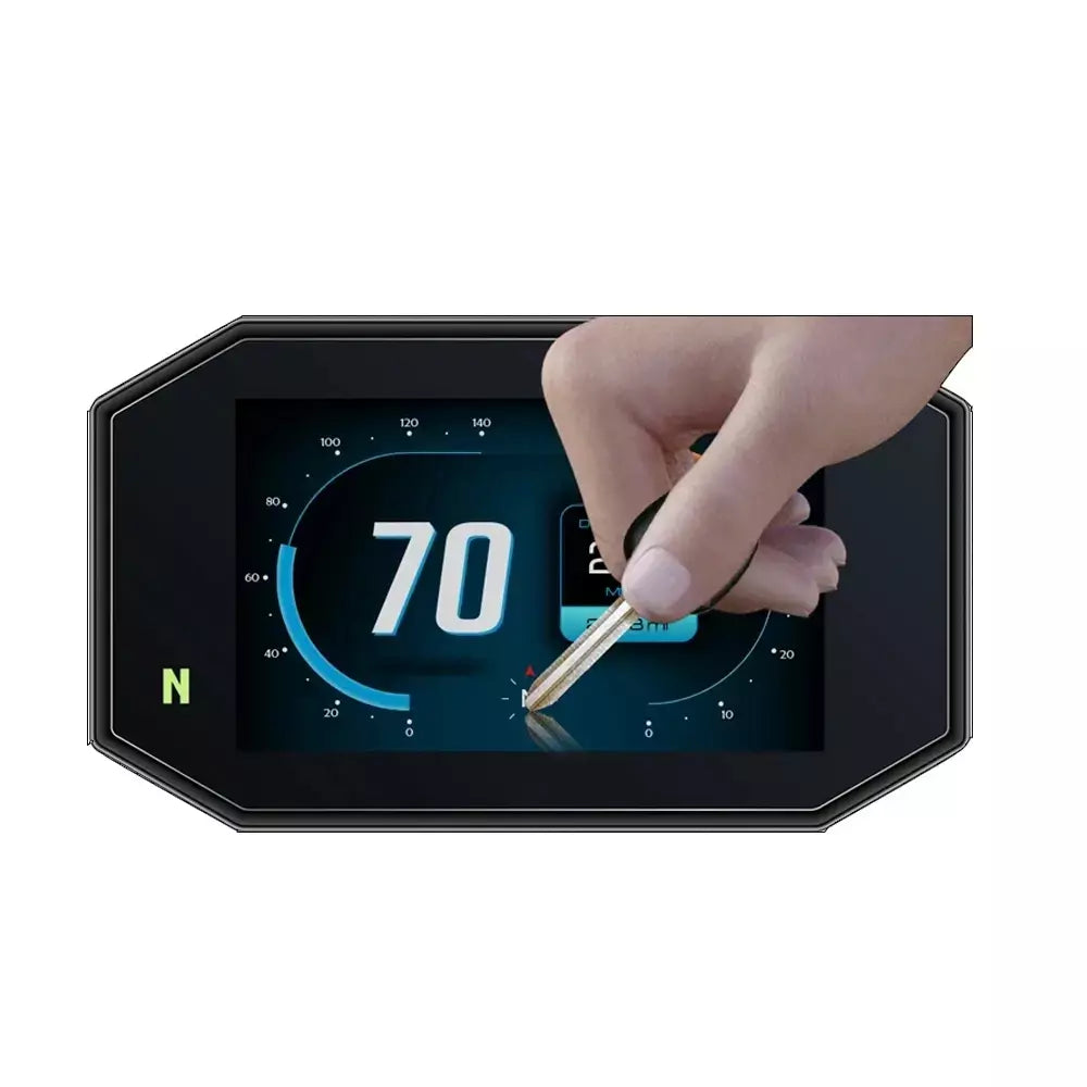 Para royal enfield meteor 350 2021 scratch cluster tela tft lcd ultra-clara anti-reflexo filme de proteção de instrumento de motocicleta