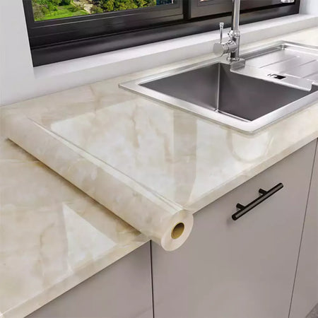 Papel de parede autoadesivo de mármore, Oil Proof, Adesivos em rolos para cozinha, Impermeável, Papel de contato para parede do banheiro