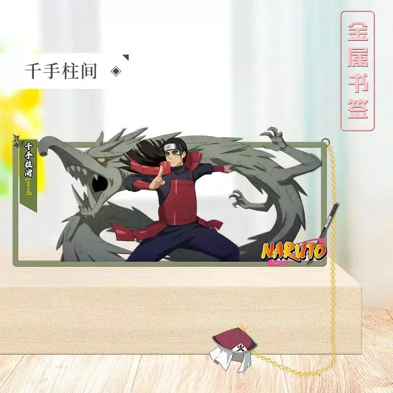 Naruto anime japonês periféricos metal artesanato marcador ornamentos de mesa colecionáveis presente de aniversário criativo para namorado menino brinquedo