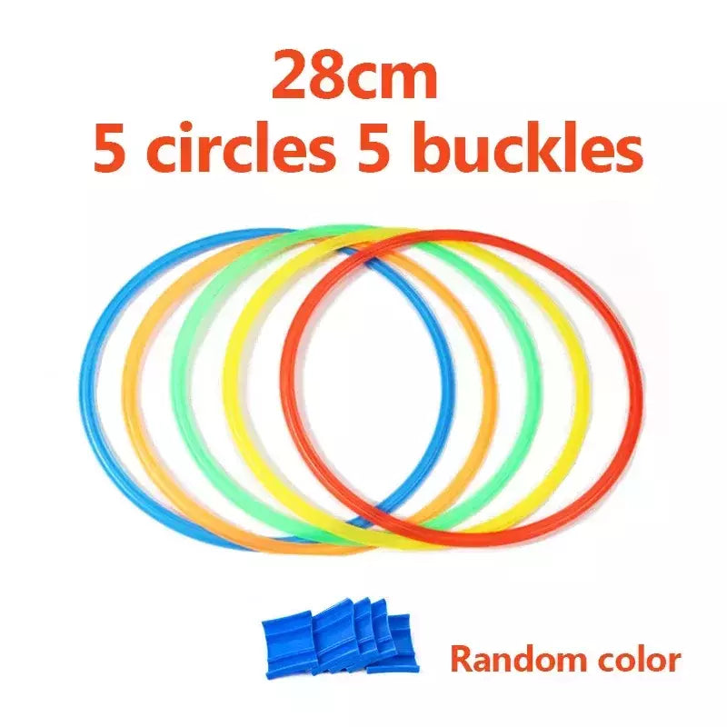 Brinquedos esportivos engraçados para treinamento físico infantil, treliça jump ring set, jogo ao ar livre, 10 aros, 10 conectores para brincar no parque, meninos e meninas, novo