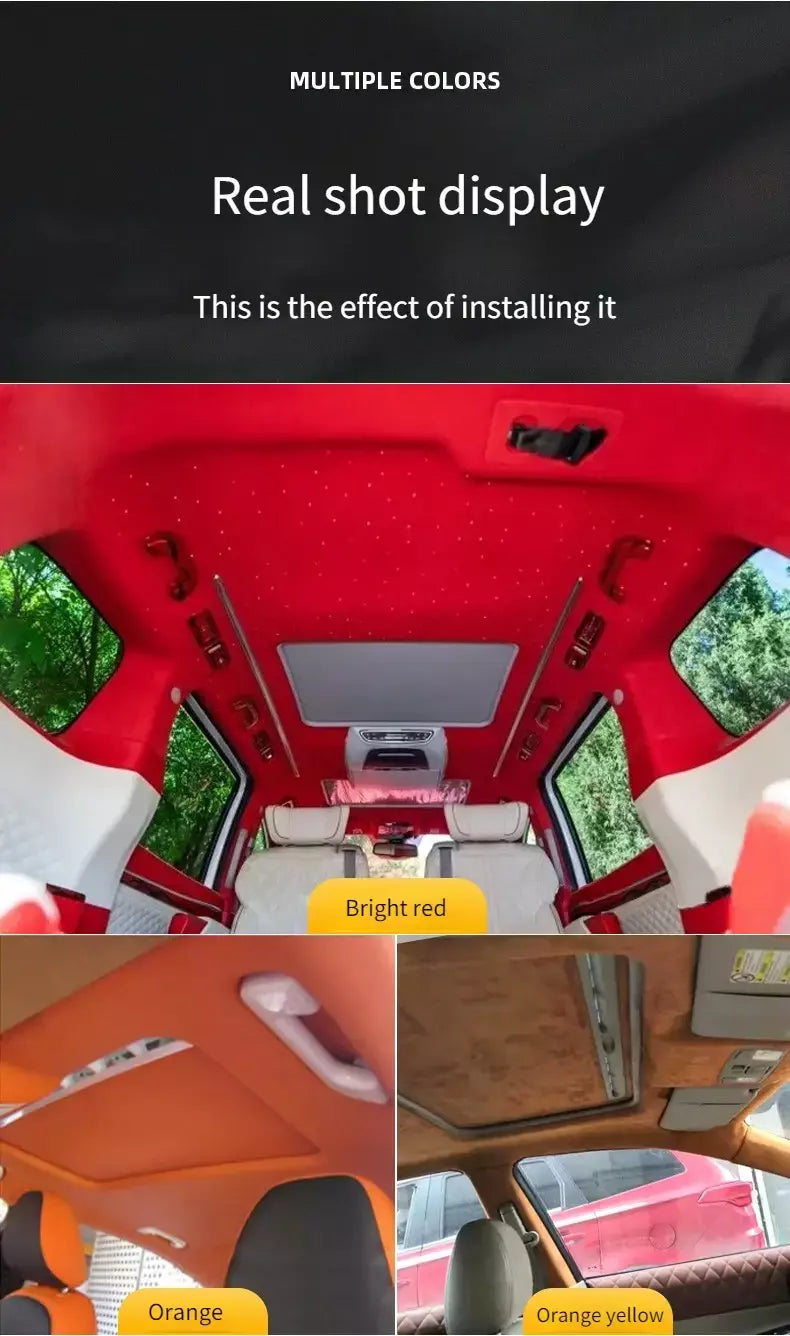 Tecido de camurça autoadesivo elástico de 4 lados pelo metro para modificação interior do carro estofamento contador costura pano wearable
