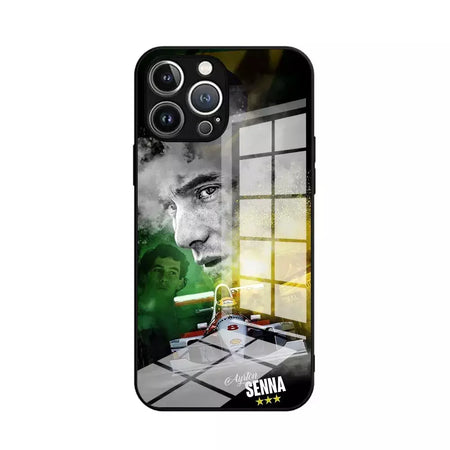 Ayrton Senna F1 Capa de telefone para iPhone 16 16e 15 14 13 12 Mini 11 Pro XS Max XR X SE 2022 8 7 Plus Moldura de silicone macio de vidro